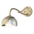 Hubbardton Forge Brooklyn 1 Light Double Shade Long Arm Sconce in Bronze Finish Model: 201377-SKT-05-02-GG0711