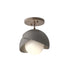 Hubbardton Forge Brooklyn 1 Light Double Shade Semi Flush Model: 121377-SKT-05-20-GG0711