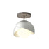 Hubbardton Forge Brooklyn 1 Light Double Shade Semi Flush Model: 121377-SKT-07-86-GG0711