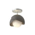 Hubbardton Forge Brooklyn 1 Light Double Shade Semi Flush Model: 121377-SKT-82-20-GG0711
