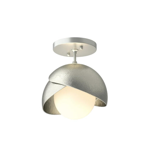 Hubbardton Forge Brooklyn 1 Light Double Shade Semi Flush Model: 121377-SKT-82-20-GG0711