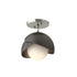 Hubbardton Forge Brooklyn 1 Light Double Shade Semi Flush Model: 121377-SKT-85-82-GG0711