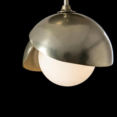 Hubbardton Forge Brooklyn 1 Light Double Shade Semi Flush Model: 121377-SKT-86-05-GG0711