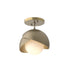 Hubbardton Forge Brooklyn 1 Light Double Shade Semi Flush Model: 121377-SKT-86-05-GG0711