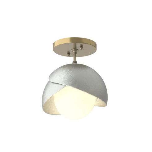 Hubbardton Forge Brooklyn 1 Light Double Shade Semi Flush Model: 121377-SKT-86-05-GG0711