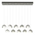 Hubbardton Forge Brooklyn 10 Light Double Shade Pendant Model: 131205-SKT-STND-07-89-GG0711
