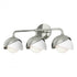 Hubbardton Forge Brooklyn 3 Light Double Shade Bath Sconce in Black Finish Model: 201375-SKT-10-02-GG0711