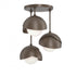 Hubbardton Forge Brooklyn 3 Light Double Shade Semi Flush Model: 121374-SKT-05-20-GG0711