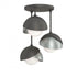 Hubbardton Forge Brooklyn 3 Light Double Shade Semi Flush Model: 121374-SKT-20-05-GG0711