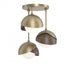 Hubbardton Forge Brooklyn 3 Light Double Shade Semi Flush Model: 121374-SKT-84-07-GG0711