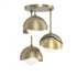 Hubbardton Forge Brooklyn 3 Light Double Shade Semi Flush Model: 121374-SKT-84-07-GG0711