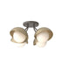 Hubbardton Forge Brooklyn 4 Light Single Shade Semi Flush Model: 121375-SKT-07-82-GG0711