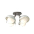 Hubbardton Forge Brooklyn 4 Light Single Shade Semi Flush Model: 121375-SKT-07-82-GG0711