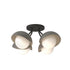 Hubbardton Forge Brooklyn 4 Light Single Shade Semi Flush Model: 121375-SKT-10-20-GG0711