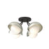 Hubbardton Forge Brooklyn 4 Light Single Shade Semi Flush Model: 121375-SKT-10-20-GG0711