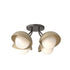 Hubbardton Forge Brooklyn 4 Light Single Shade Semi Flush Model: 121375-SKT-14-20-GG0711