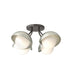 Hubbardton Forge Brooklyn 4 Light Single Shade Semi Flush Model: 121375-SKT-14-20-GG0711