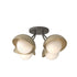 Hubbardton Forge Brooklyn 4 Light Single Shade Semi Flush Model: 121375-SKT-20-82-GG0711