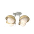 Hubbardton Forge Brooklyn 4 Light Single Shade Semi Flush Model: 121375-SKT-82-20-GG0711