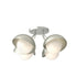 Hubbardton Forge Brooklyn 4 Light Single Shade Semi Flush Model: 121375-SKT-82-20-GG0711