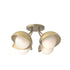 Hubbardton Forge Brooklyn 4 Light Single Shade Semi Flush Model: 121375-SKT-84-14-GG0711