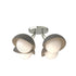Hubbardton Forge Brooklyn 4 Light Single Shade Semi Flush Model: 121375-SKT-85-05-GG0711