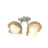 Hubbardton Forge Brooklyn 4 Light Single Shade Semi Flush Model: 121375-SKT-85-05-GG0711