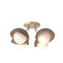 Hubbardton Forge Brooklyn 4 Light Single Shade Semi Flush Model: 121375-SKT-86-82-GG0711