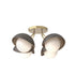 Hubbardton Forge Brooklyn 4 Light Single Shade Semi Flush Model: 121375-SKT-86-82-GG0711