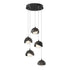 Hubbardton Forge Brooklyn 5 Light Double Shade Pendant in White Finish Model: 131125-SKT-LONG-02-02-GG0711