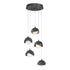Hubbardton Forge Brooklyn 5 Light Double Shade Pendant in White Finish Model: 131125-SKT-LONG-02-02-GG0711