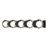 Hubbardton Forge Brooklyn 5 Light Straight Double Shade Bath Sconce in Black Finish Model: 201379-SKT-10-02-GG0711