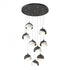 Hubbardton Forge Brooklyn 9 Light Double Shade Pendant Model: 131105-SKT-LONG-05-89-GG0711