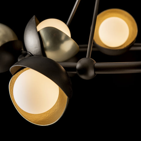Hubbardton Forge Brooklyn 9 Light Double Shade Ring Pendant Model: 131068-SKT-MULT-20-85-GG0711