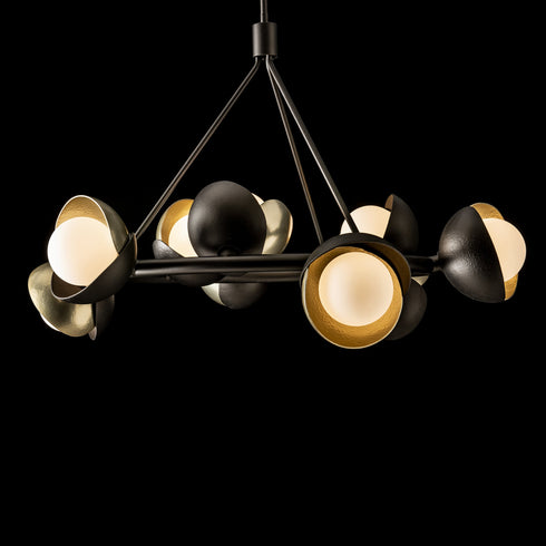 Hubbardton Forge Brooklyn 9 Light Double Shade Ring Pendant Model: 131068-SKT-MULT-20-85-GG0711