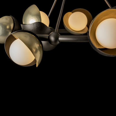 Hubbardton Forge Brooklyn 9 Light Double Shade Ring Pendant Model: 131068-SKT-MULT-20-85-GG0711