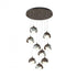 Hubbardton Forge Brooklyn 9 Light Double Shade Round Pendant Model: 131105-SKT-STND-20-84-GG0711