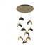Hubbardton Forge Brooklyn 9 Light Double Shade Round Pendant Model: 131105-SKT-STND-20-84-GG0711