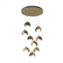 Hubbardton Forge Brooklyn 9 Light Double Shade Round Pendant Model: 131105-SKT-STND-20-84-GG0711