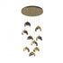 Hubbardton Forge Brooklyn 9 Light Double Shade Round Pendant Model: 131105-SKT-STND-20-84-GG0711