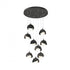 Hubbardton Forge Brooklyn 9 Light Double Shade Round Pendant Model: 131105-SKT-STND-20-84-GG0711