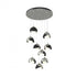 Hubbardton Forge Brooklyn 9 Light Double Shade Round Pendant Model: 131105-SKT-STND-20-84-GG0711
