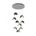 Hubbardton Forge Brooklyn 9 Light Double Shade Round Pendant Model: 131105-SKT-STND-20-84-GG0711