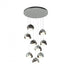 Hubbardton Forge Brooklyn 9 Light Double Shade Round Pendant Model: 131105-SKT-STND-20-84-GG0711