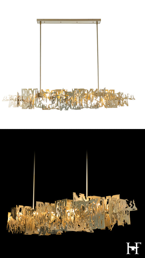 Hubbardton Forge Brutus Large Pendant in Modern Brass Finish Model: 401311-SKT-MULT-86