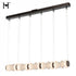 Hubbardton Forge Cairn Linear LED Pendant in Oil Rubbed Bronze Finish Model: 139975-LED-STND-14