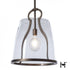 Hubbardton Forge Caliper Large Pendant in Dark Smoke Finish Model: 131066-SKT-MULT-07-ZM0819