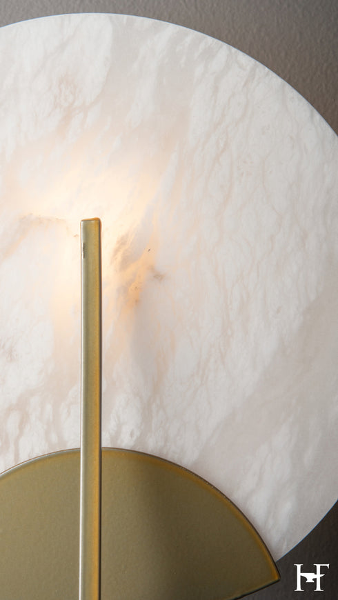 Hubbardton Forge Callisto 3 Light Bath Sconce in Modern Brass Finish Model: 201057-SKT-86-AR