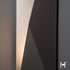Hubbardton Forge Carbon Large Outdoor Sconce in Coastal Burnished Steel Finish Model: 302044-SKT-LFT-78