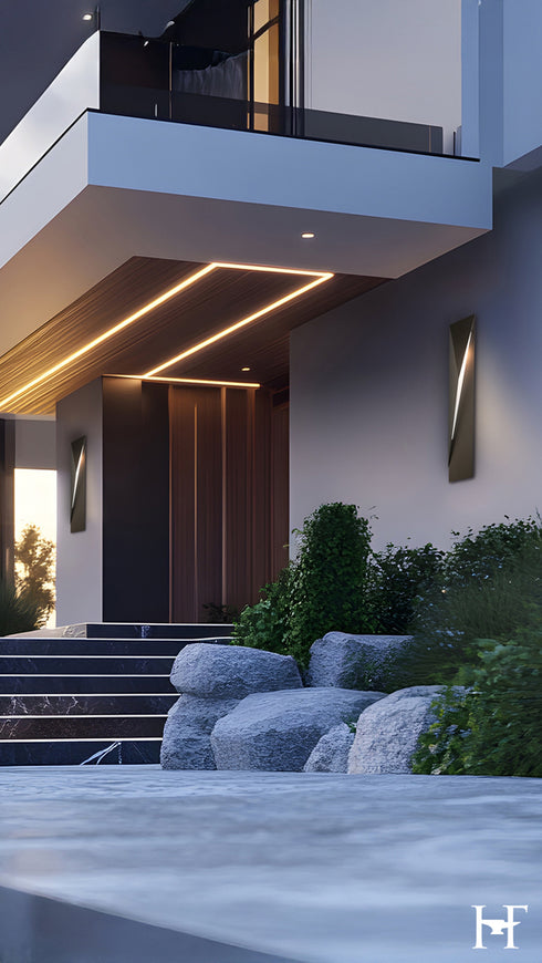 Hubbardton Forge Carbon Medium Outdoor Sconce in Coastal Oil Rubbed Bronze Finish Model: 302043-SKT-RGT-14